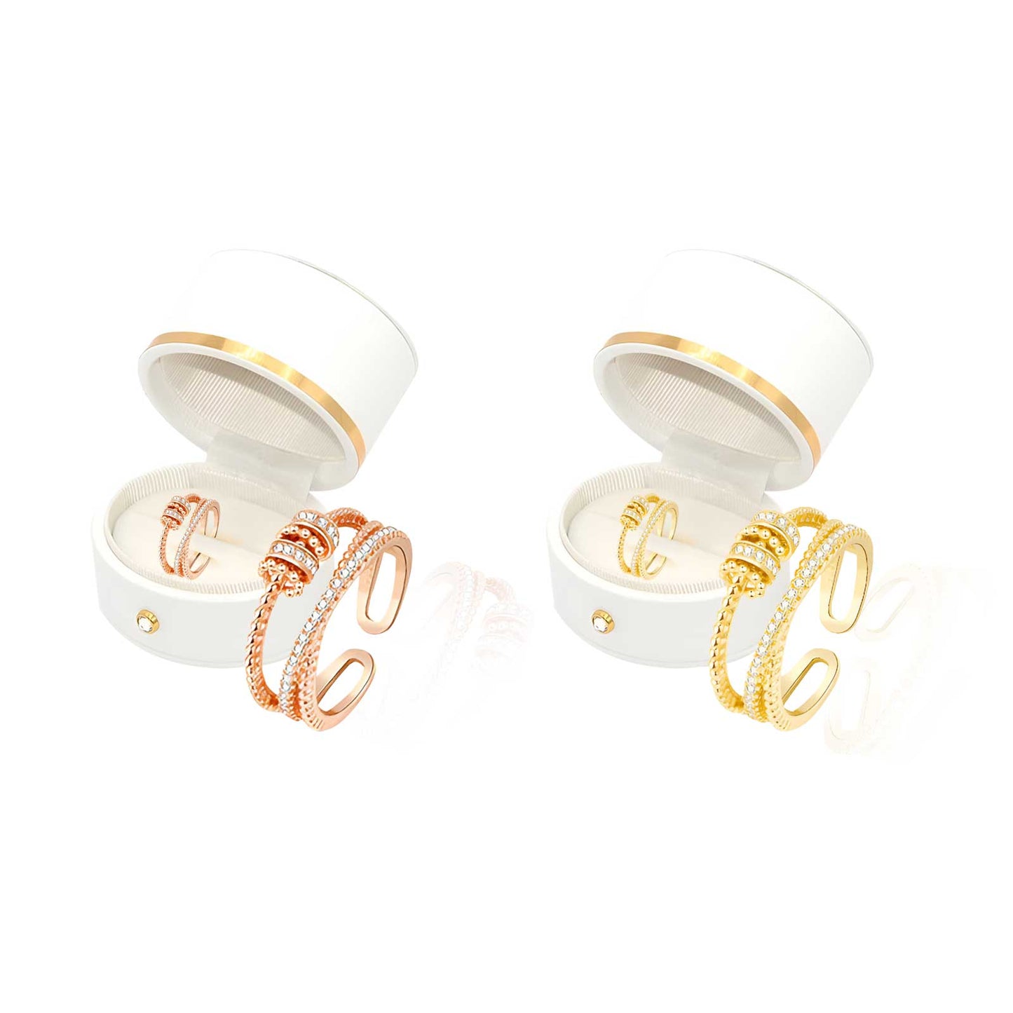 MetaboRing™ Threanic Triple Fidget Ring – Boost Metabolism, Detox, and Support Weight Loss
