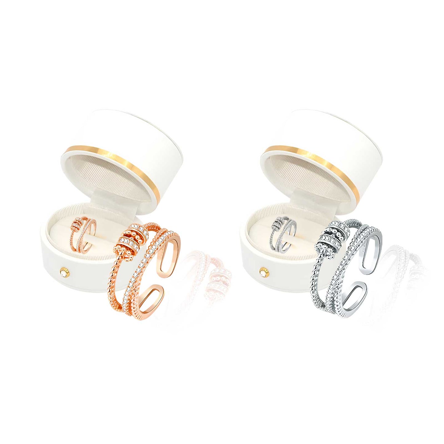MetaboRing™ Threanic Triple Fidget Ring – Boost Metabolism, Detox, and Support Weight Loss