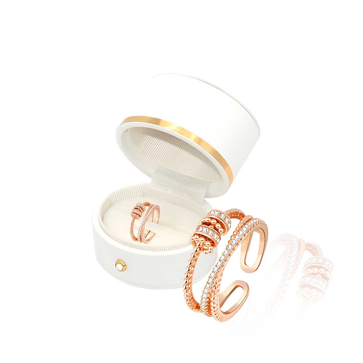 MetaboRing™ Threanic Triple Fidget Ring – Boost Metabolism, Detox, and Support Weight Loss