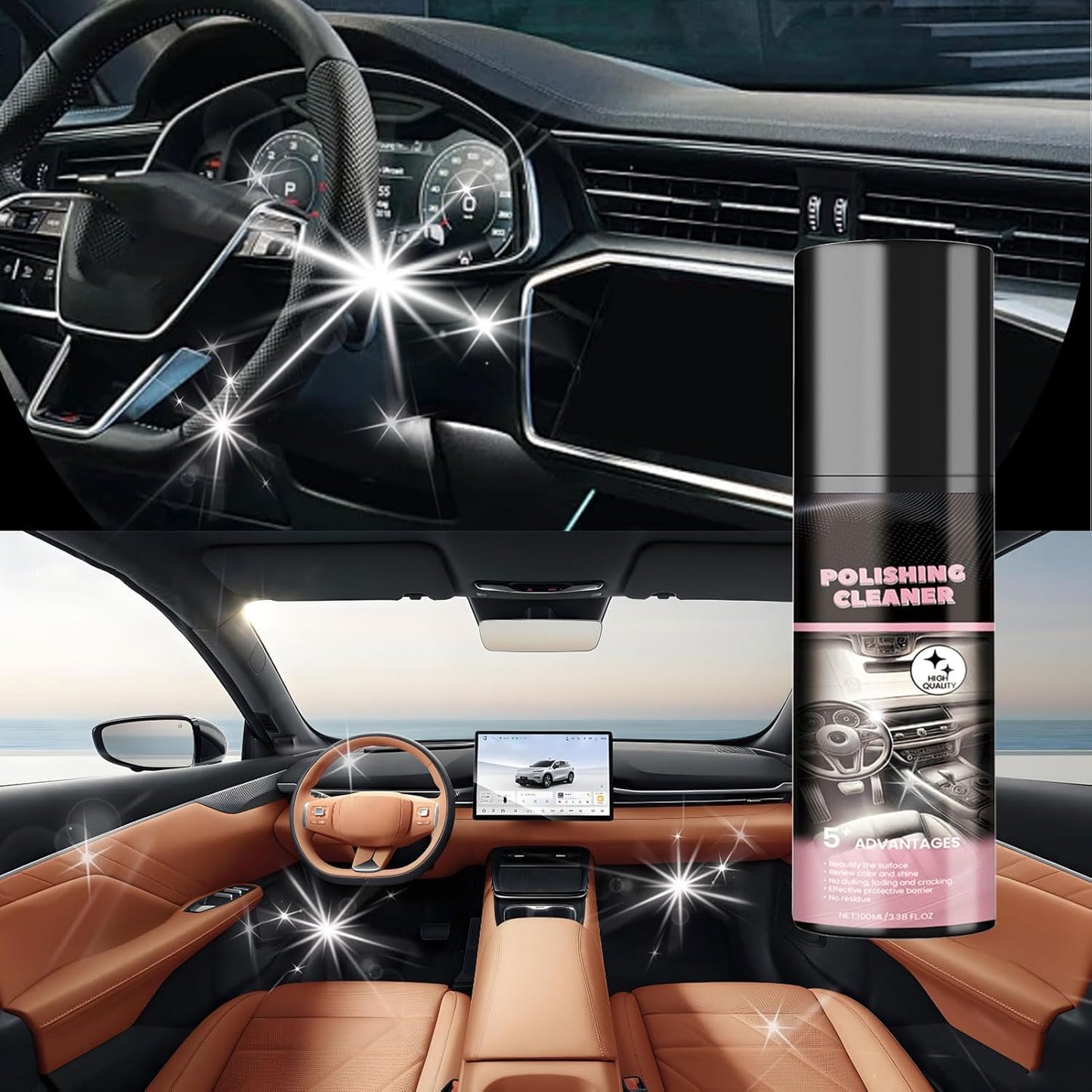 š„LAST DAY 49% OFF - Polishing Cleaner, Car Interior Cleaner