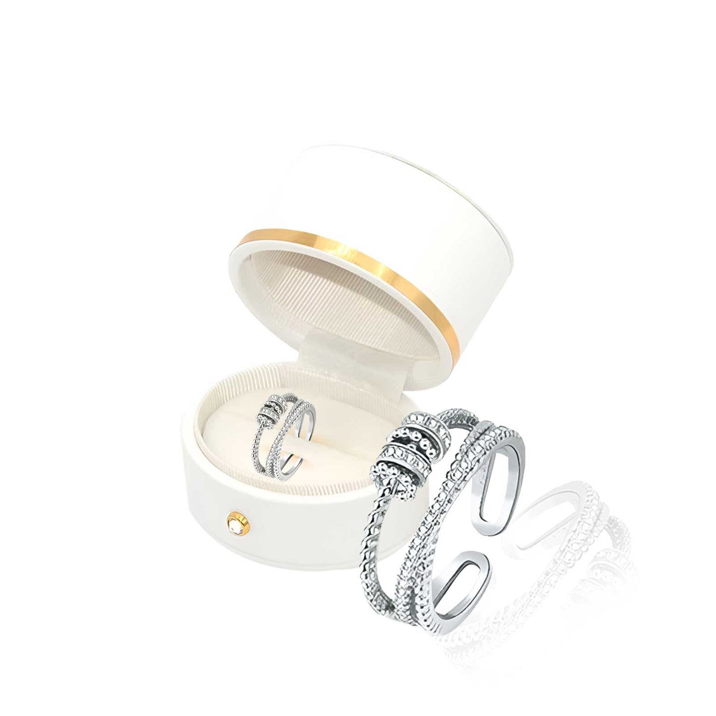 MetaboRing™ Threanic Triple Fidget Ring – Boost Metabolism, Detox, and Support Weight Loss
