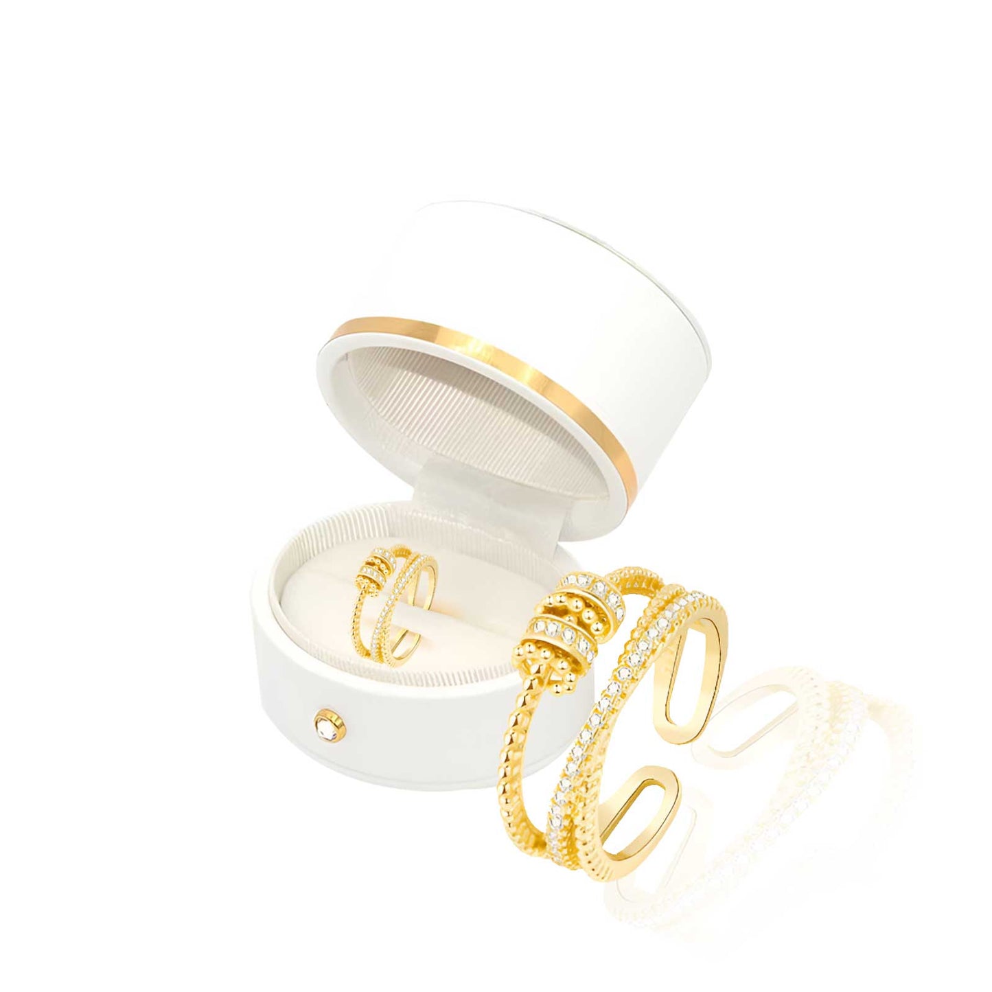 MetaboRing™ Threanic Triple Fidget Ring – Boost Metabolism, Detox, and Support Weight Loss