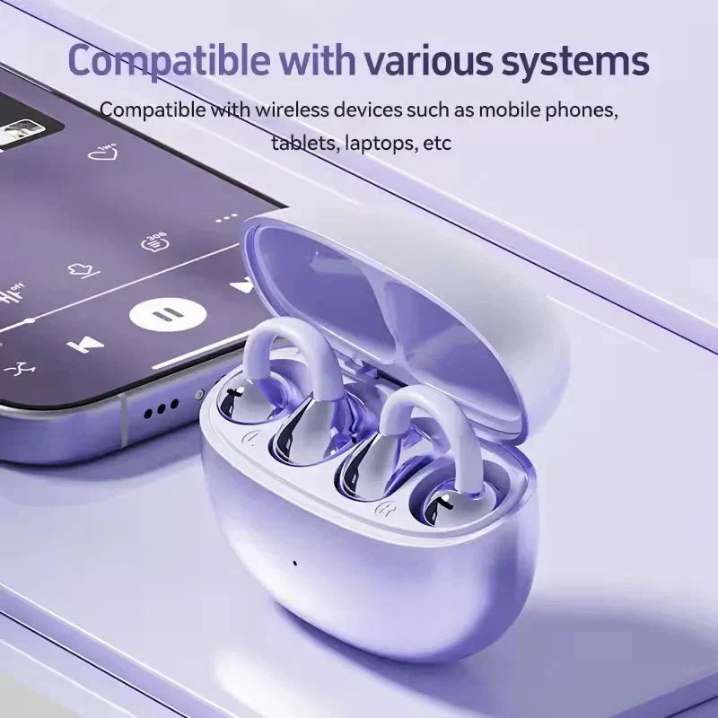 đLAST DAY SALE 50% OFFâ°Lightweight Open Ear Clip Bluetooth Headphones