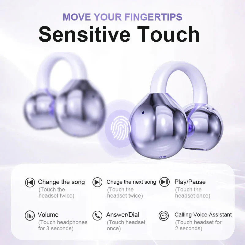 đLAST DAY SALE 50% OFFâ°Lightweight Open Ear Clip Bluetooth Headphones