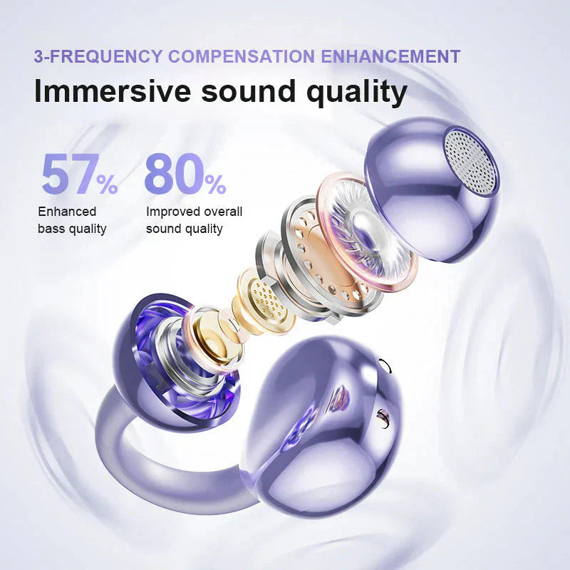 đLAST DAY SALE 50% OFFâ°Lightweight Open Ear Clip Bluetooth Headphones