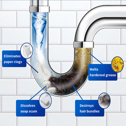 HZA™ Drain Clog Remover and Cleaner, Unclog Toilet Clog And Kitchen Sink Pipe and Removes Odors